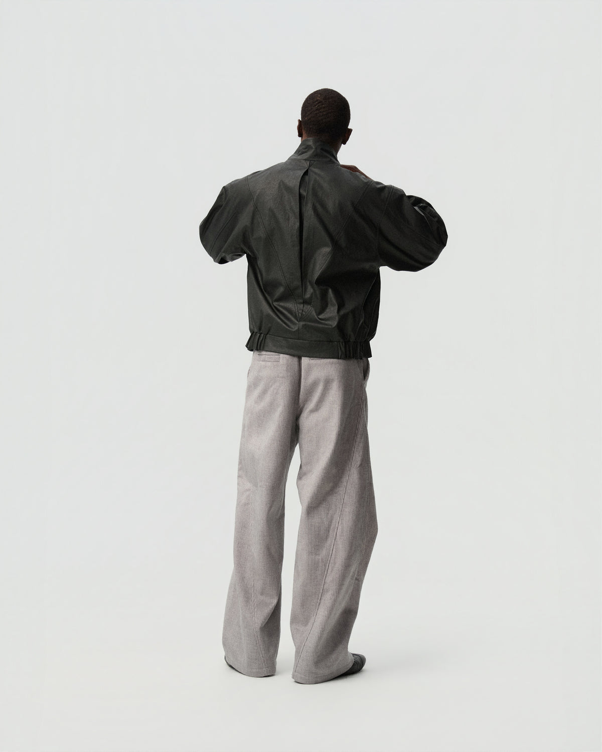 Wide Corduroy Pants — styling view