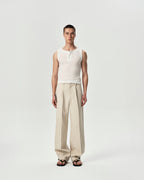 Cuff Trousers in Lightkhaki