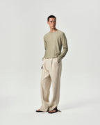 Cuff Trousers in Lightkhaki