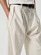 YHONE Bold Pants – Slub in White