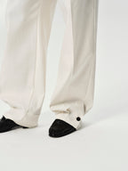 Cuff Trousers in White