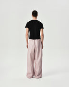 Linen Pleated Pants in Pink