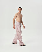 Linen Pleated Pants in Pink