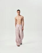 Linen Pleated Pants in Pink