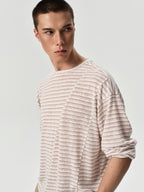 Shift Stripe Long Sleeve in Khaki