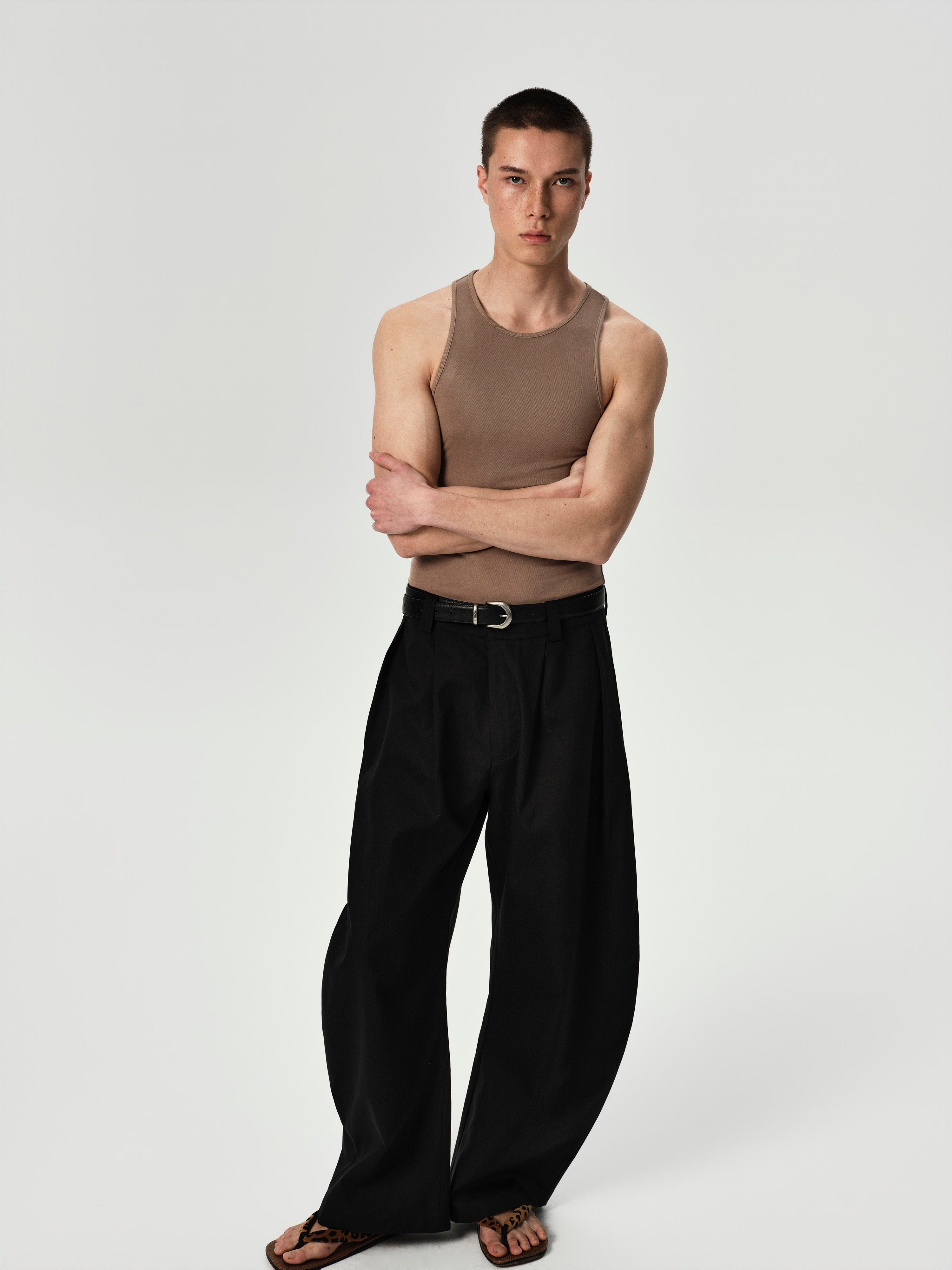 Line Tank in Black