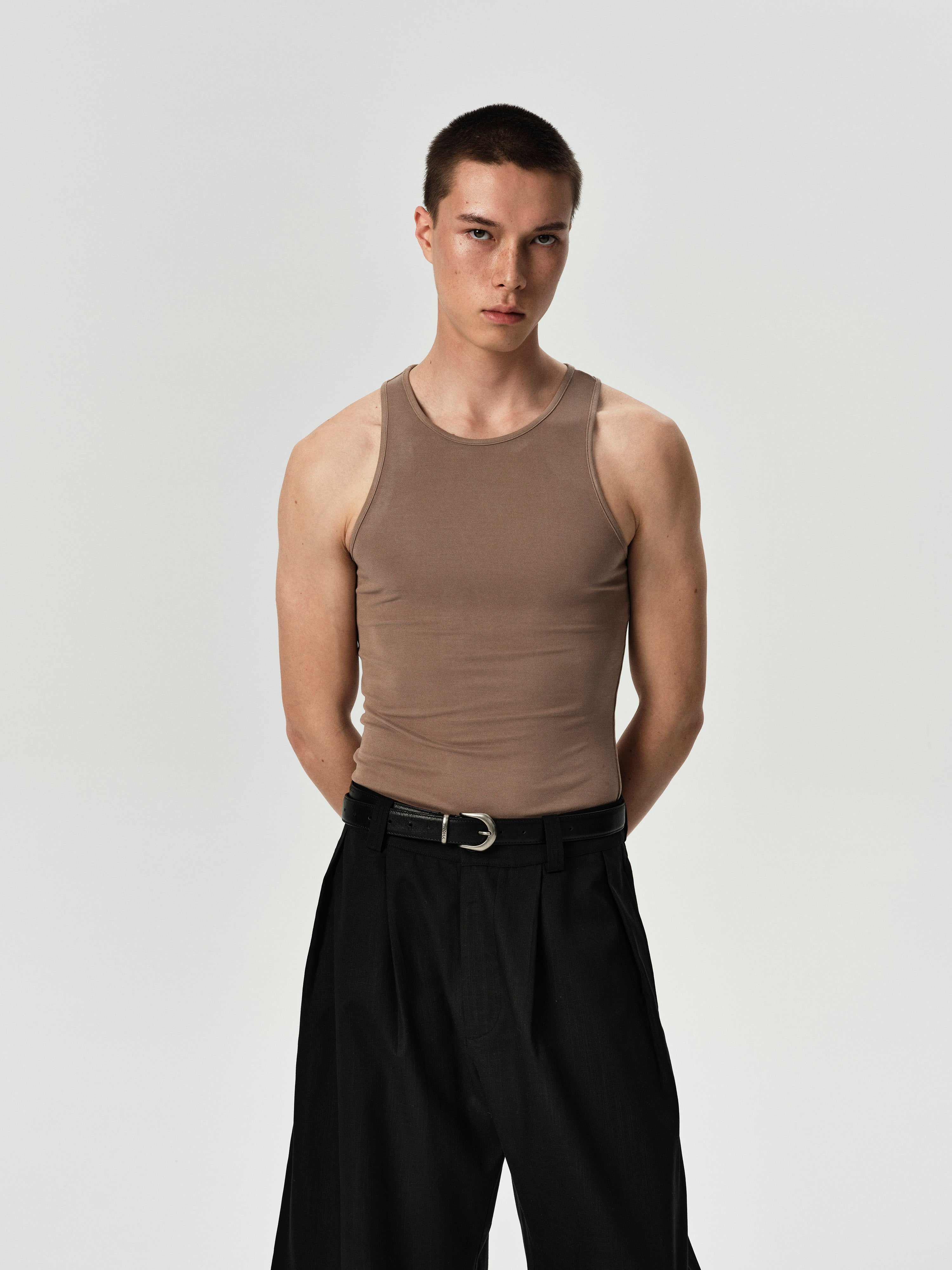 Line Tank in Black