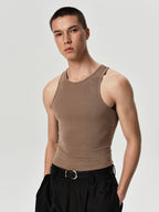 Line Tank in Black