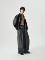 Pleated Barrel Trousers