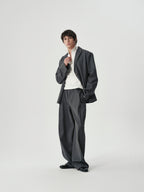 Pleated Barrel Trousers