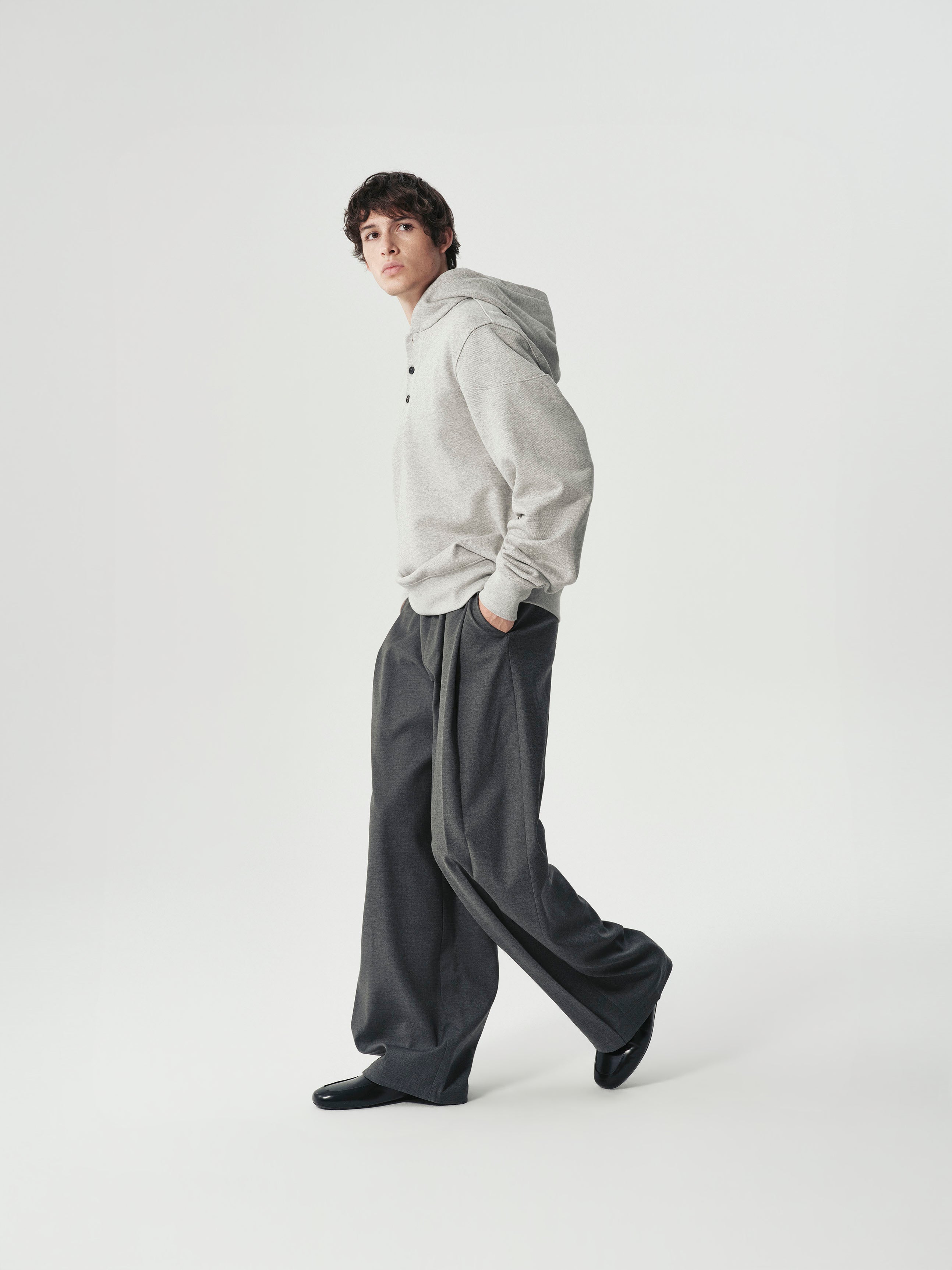 Pleated Barrel Trousers, main view