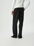 Single-Pleat Tapered Trousers