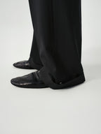 Single-Pleat Tapered Trousers