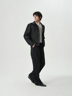 Single-Pleat Tapered Trousers