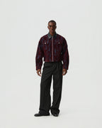 Single-Pleat Tapered Trousers — styling view