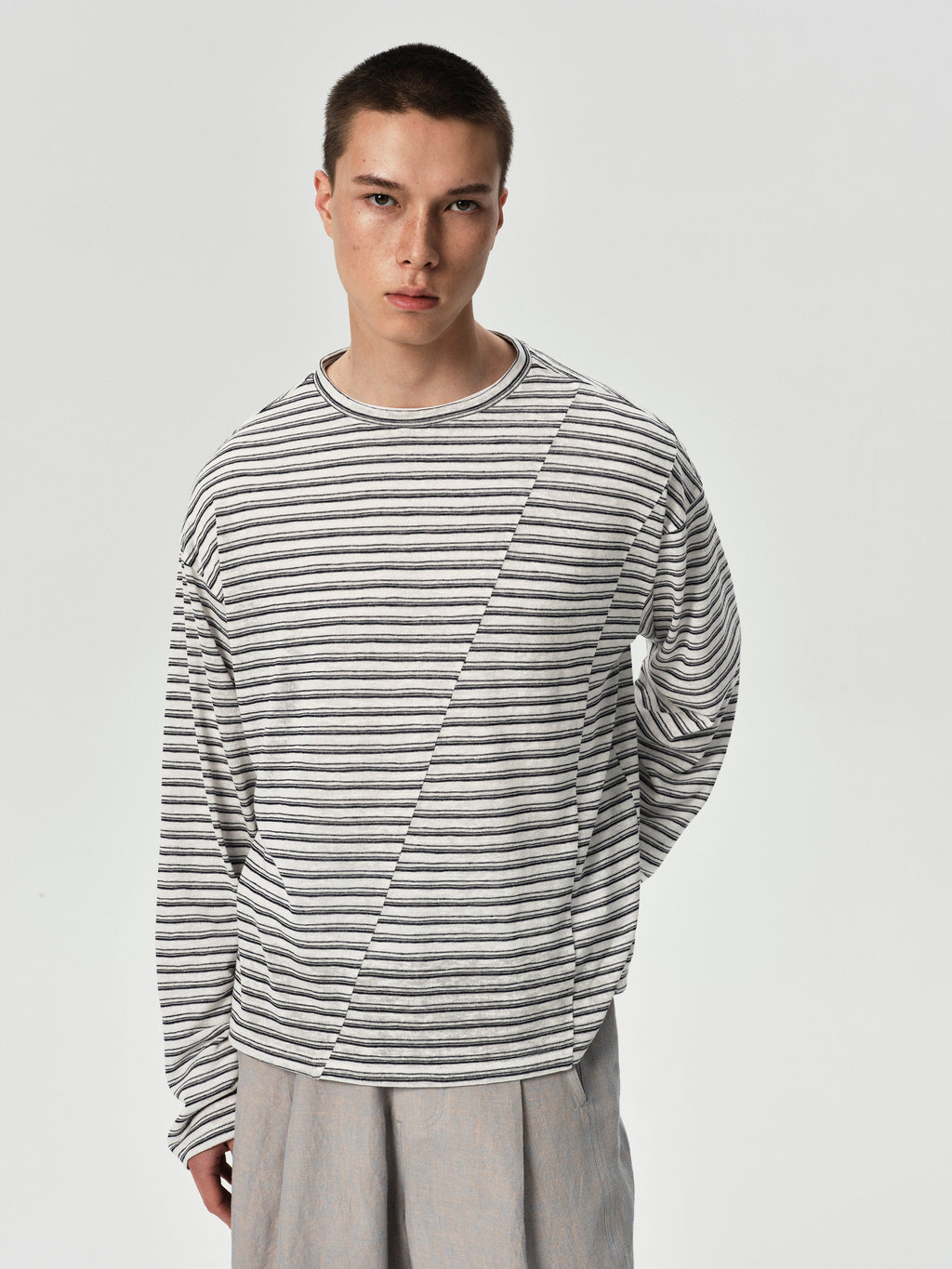 Shift Stripe Long Sleeve in Blue