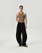 Line Tank in Brown