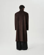 Funnel Neck Wool Coat