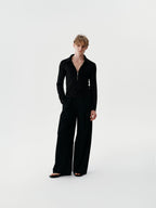 Vector Zip Base Layer in White