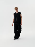 Tension Line Nylon Pants in Dusty Olive