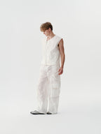 Tension Line Nylon Pants in Dusty Olive
