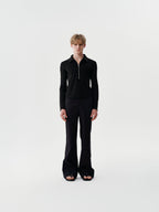 Side Opening Trousers in Black