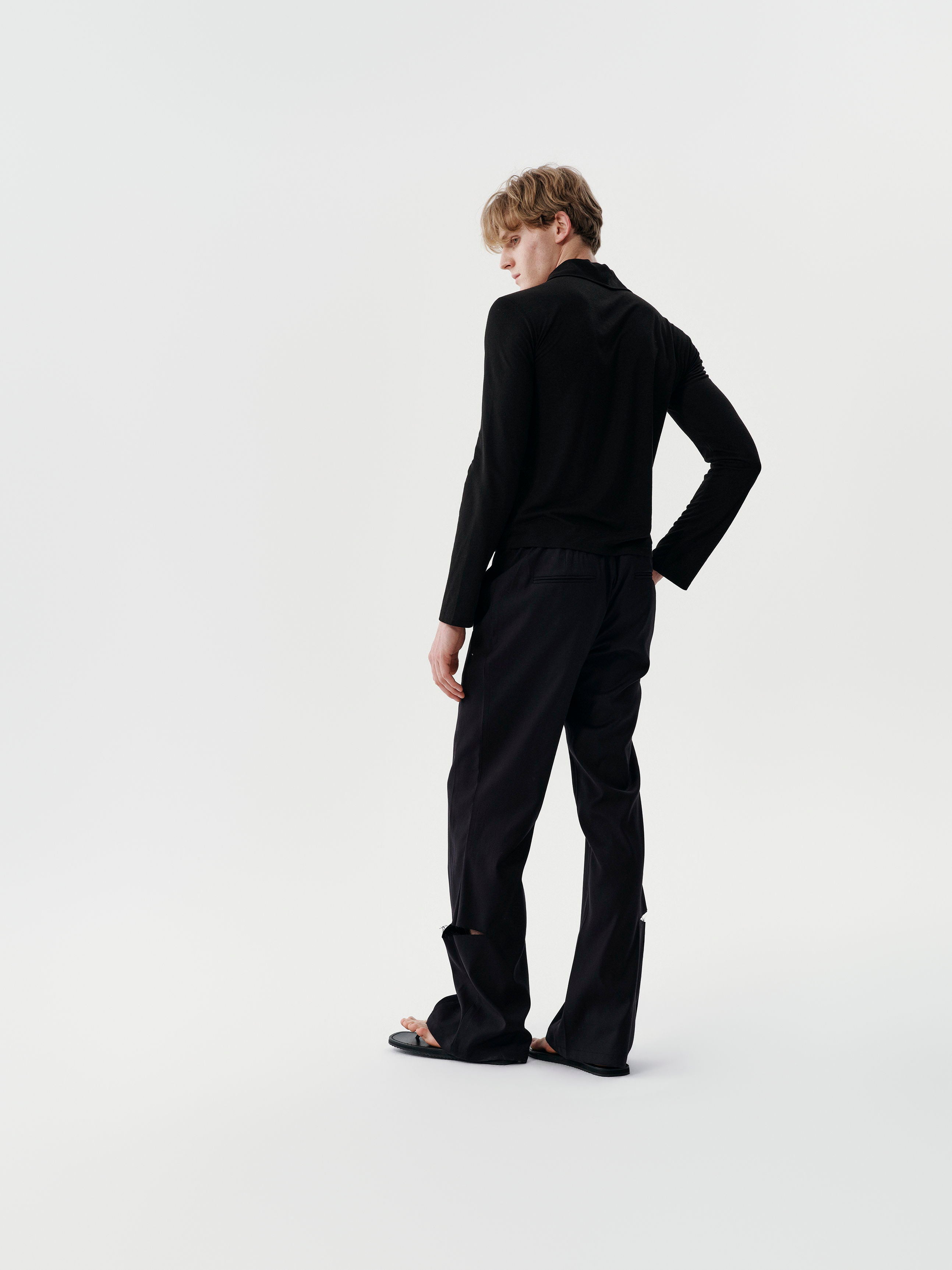 Vector Zip Base Layer in White