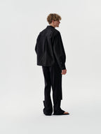 Side Opening Trousers in Black