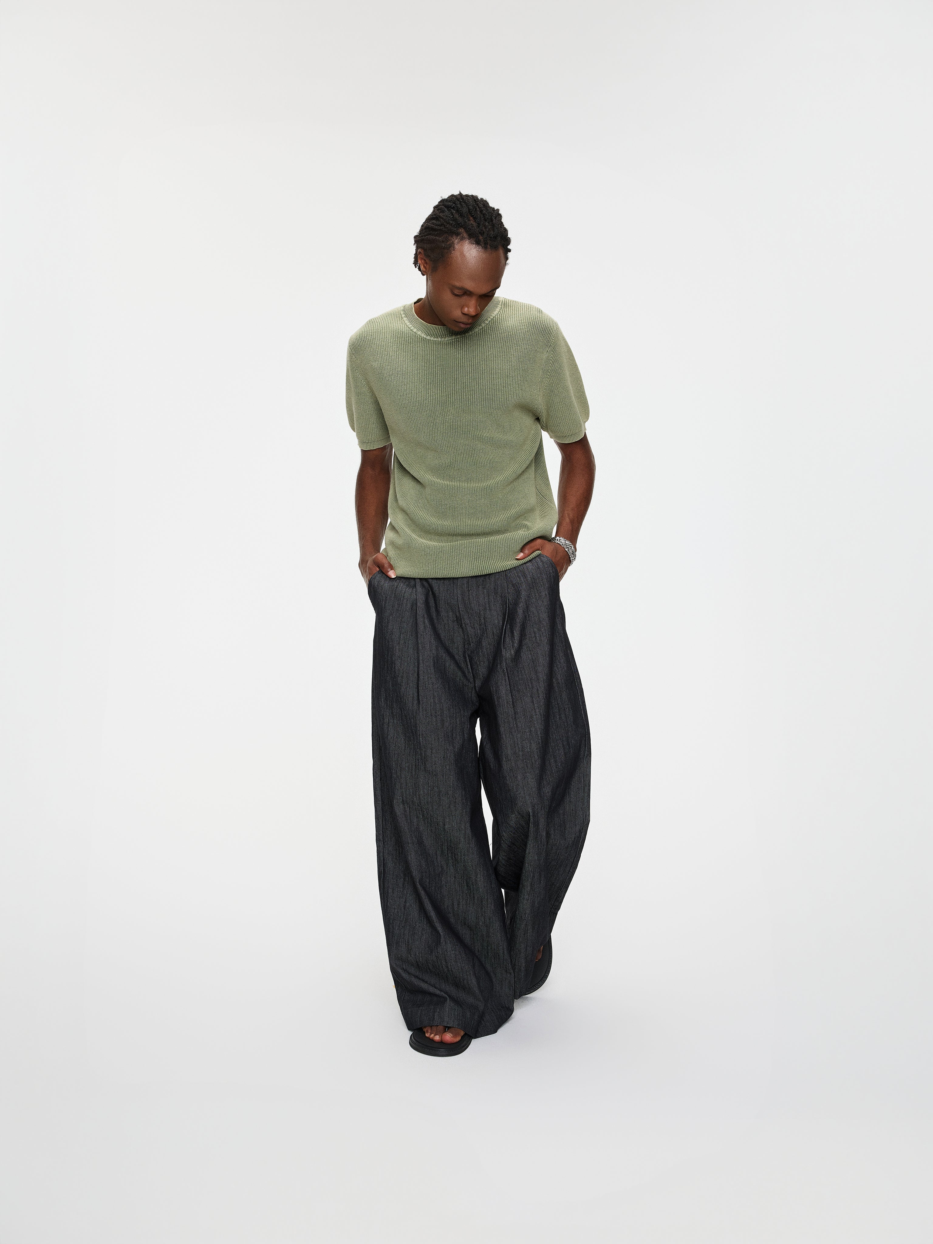 Gents Olive T Top - YHONE