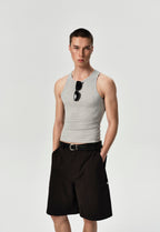 Line Tank in Gray