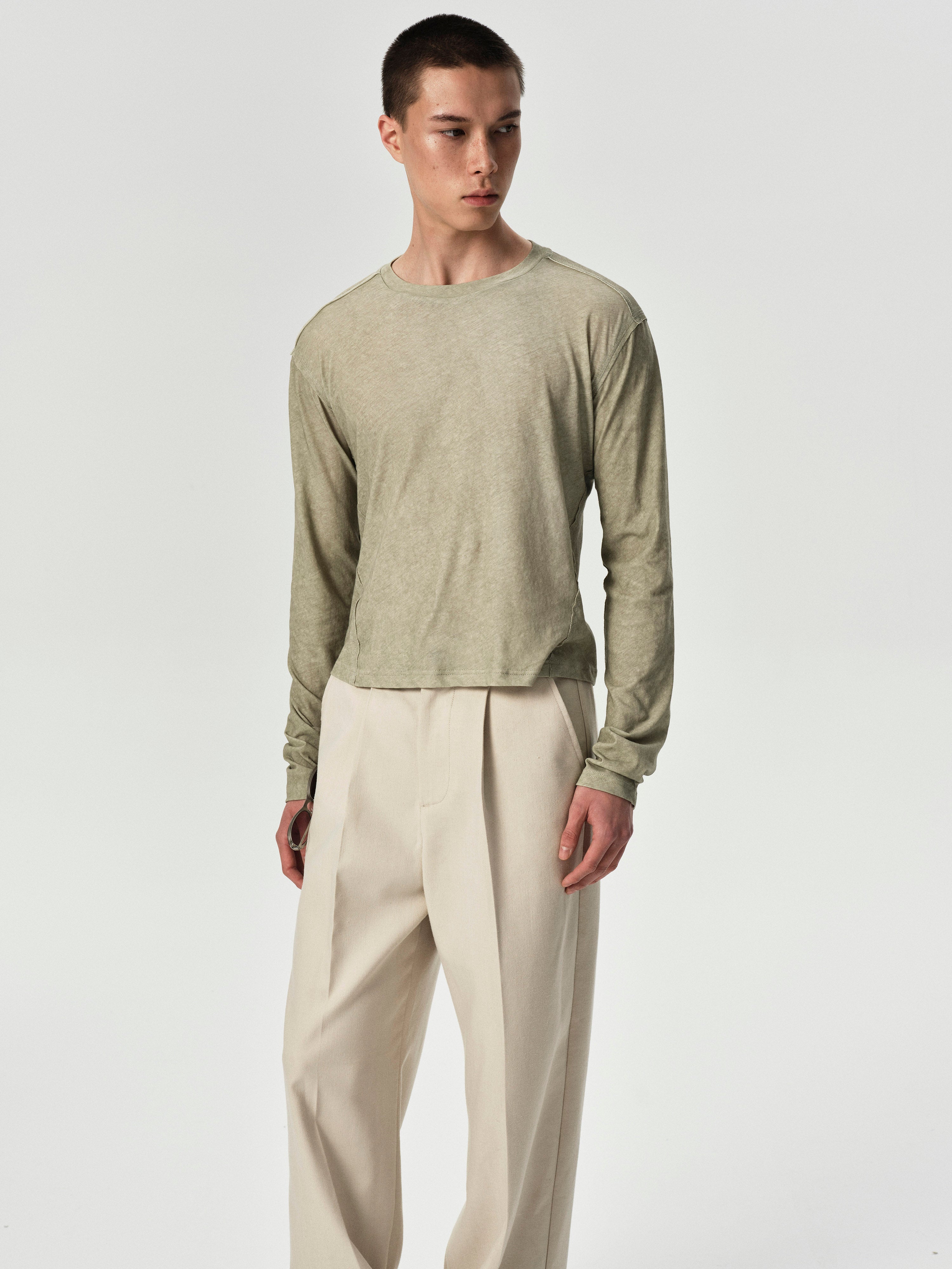 Structure Long Sleeve in Green