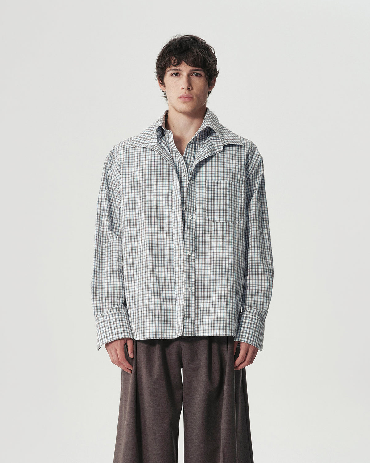 Layered Check Shirt