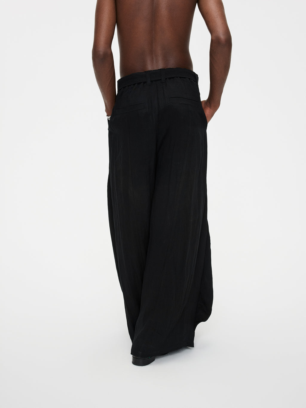 Draped Pleated Pants - YHONE