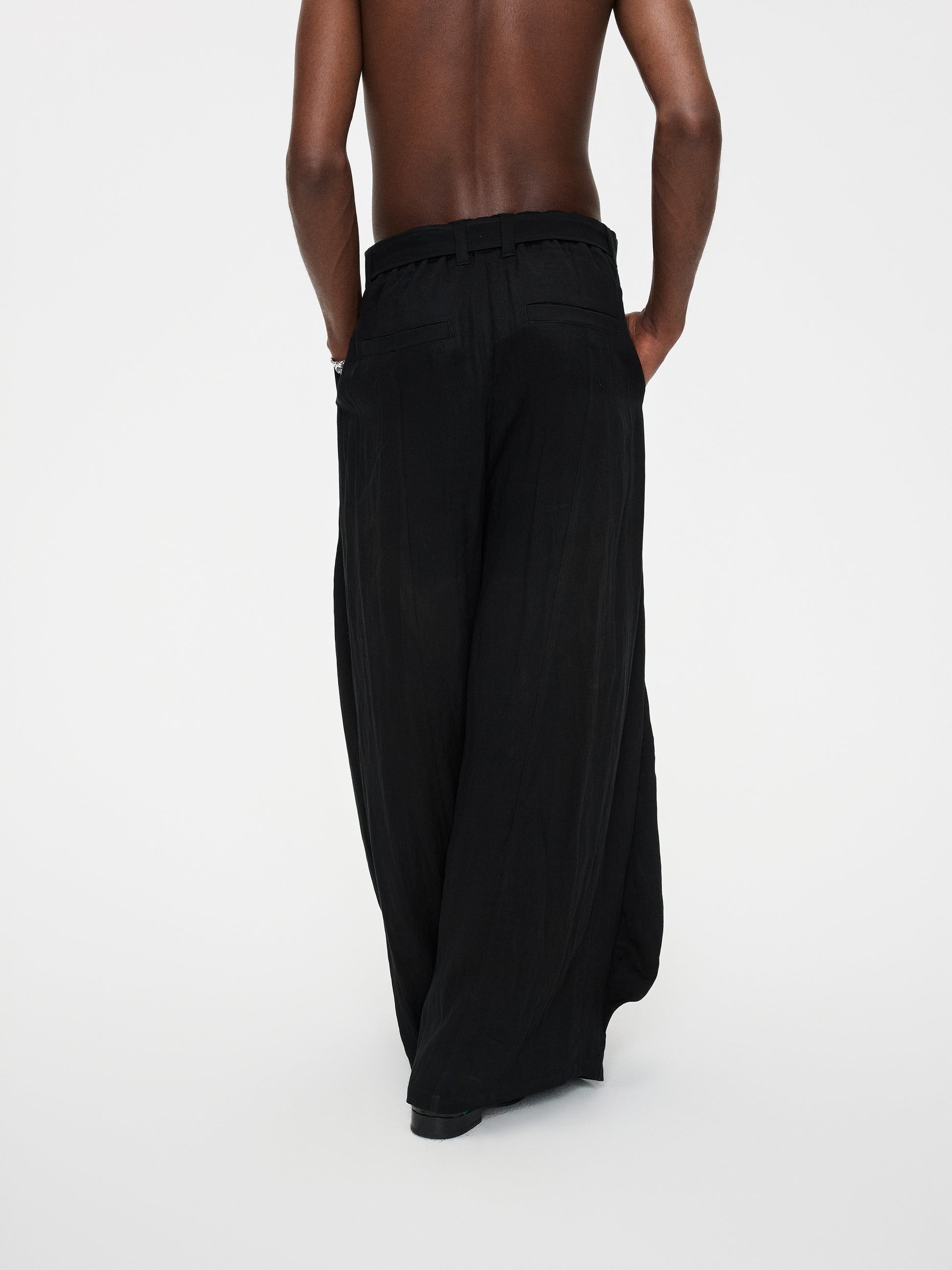 Draped Pleated Pants