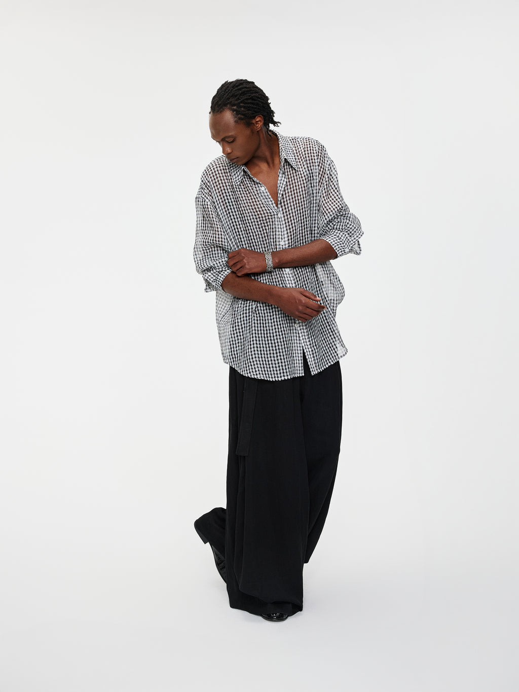 Draped Pleated Pants - YHONE