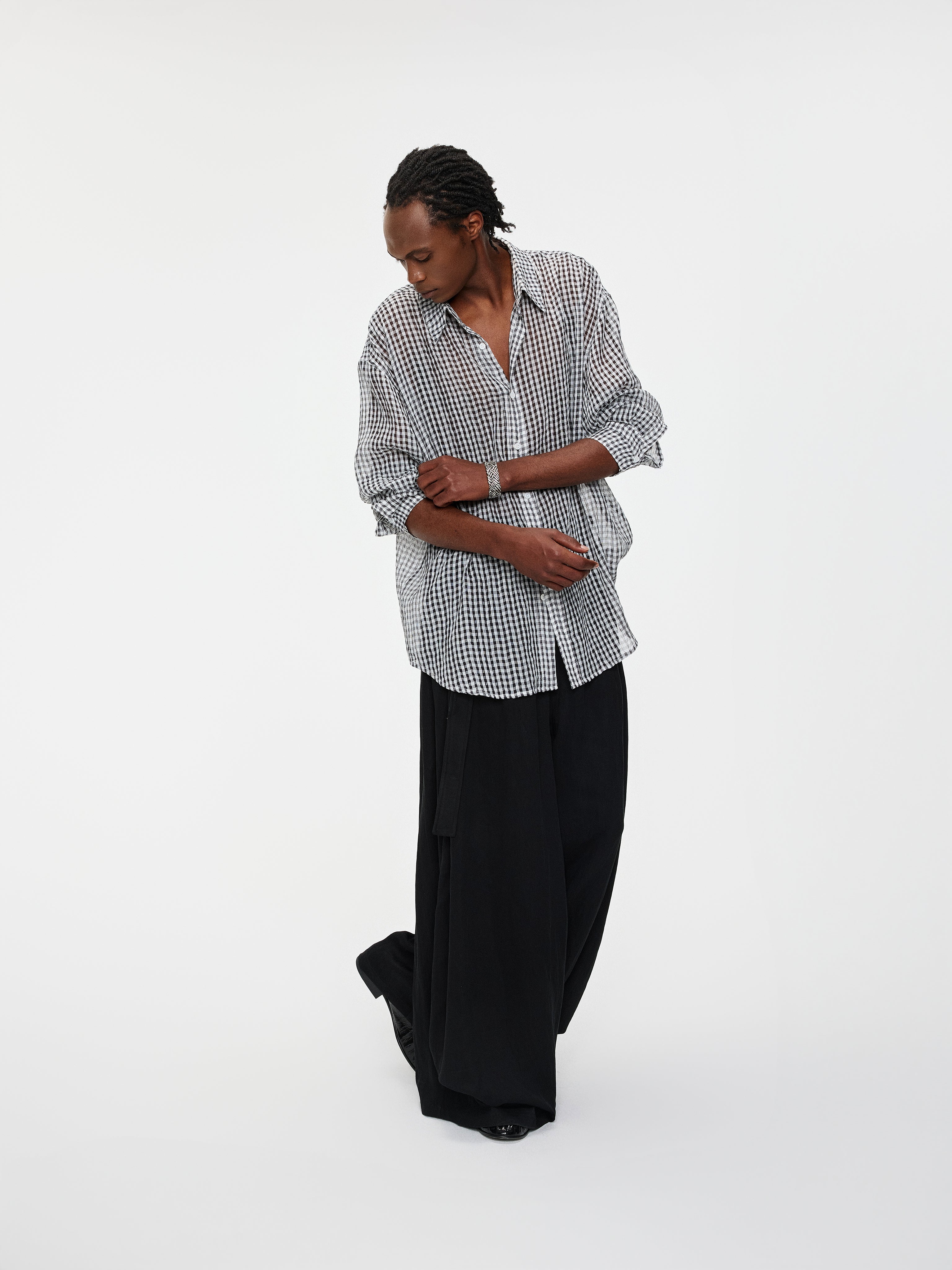 Draped Pleated Pants - YHONE