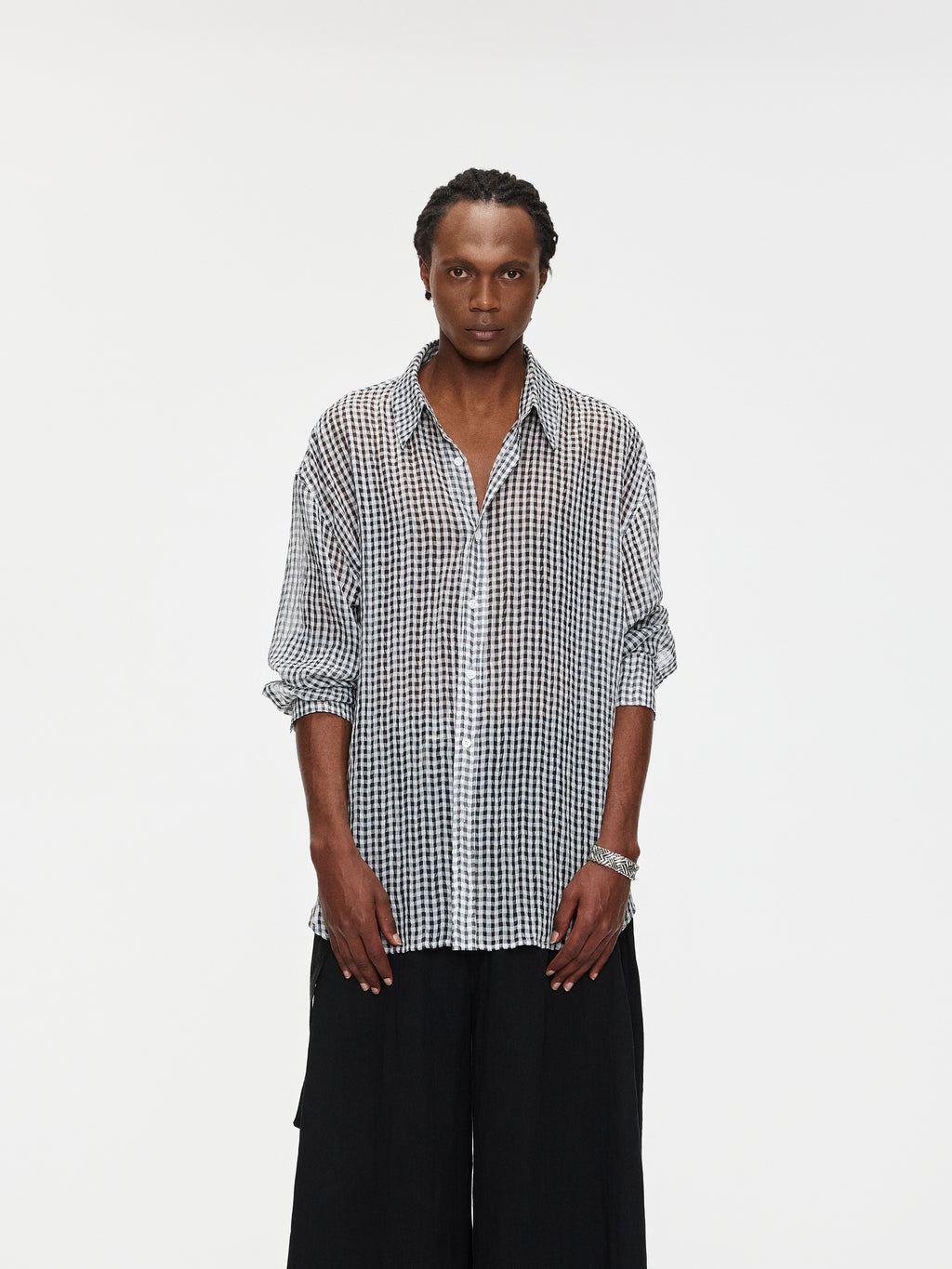 Mirror Plaid Shirt - YHONE