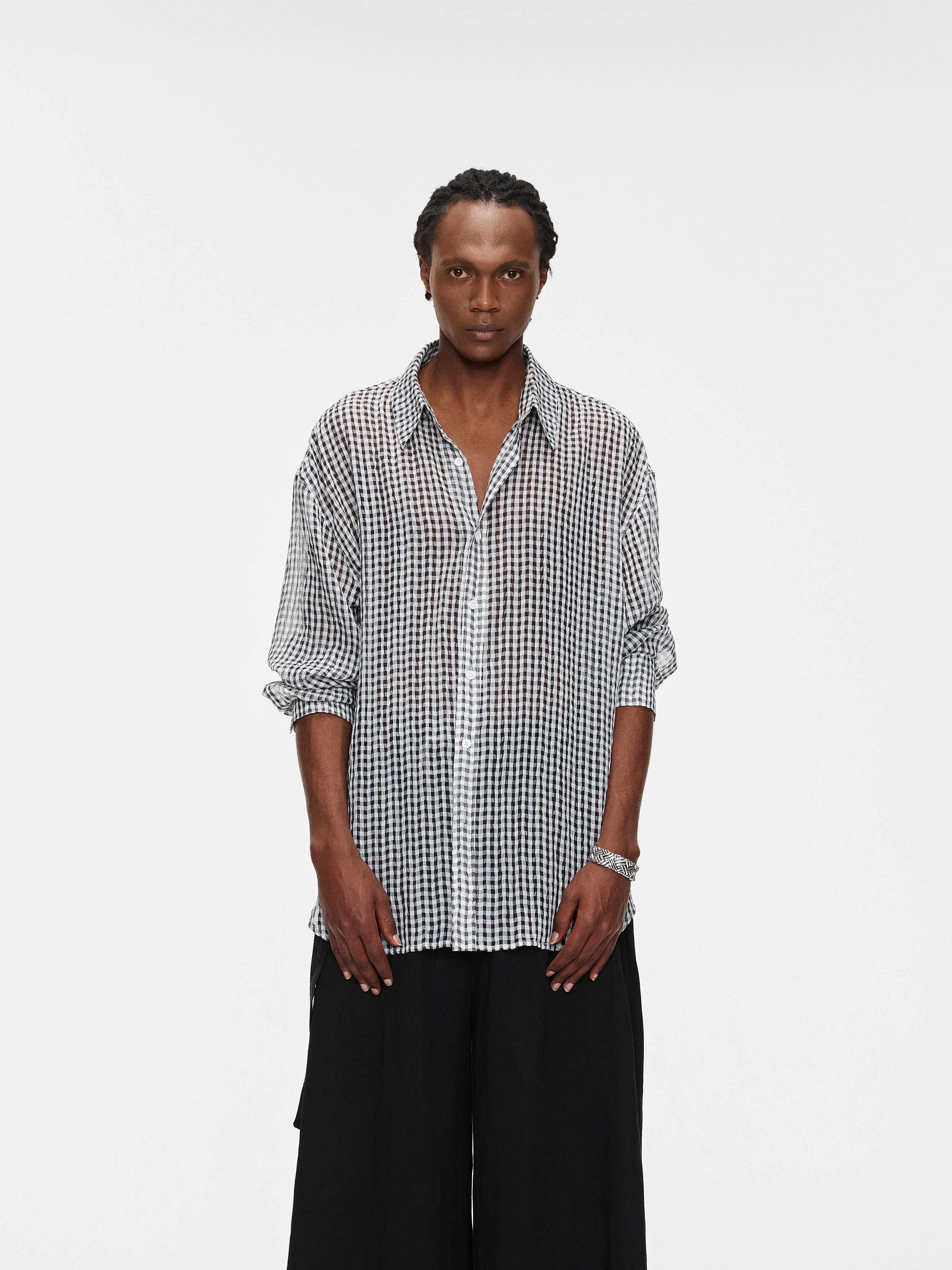 Mirror Plaid Shirt - YHONE