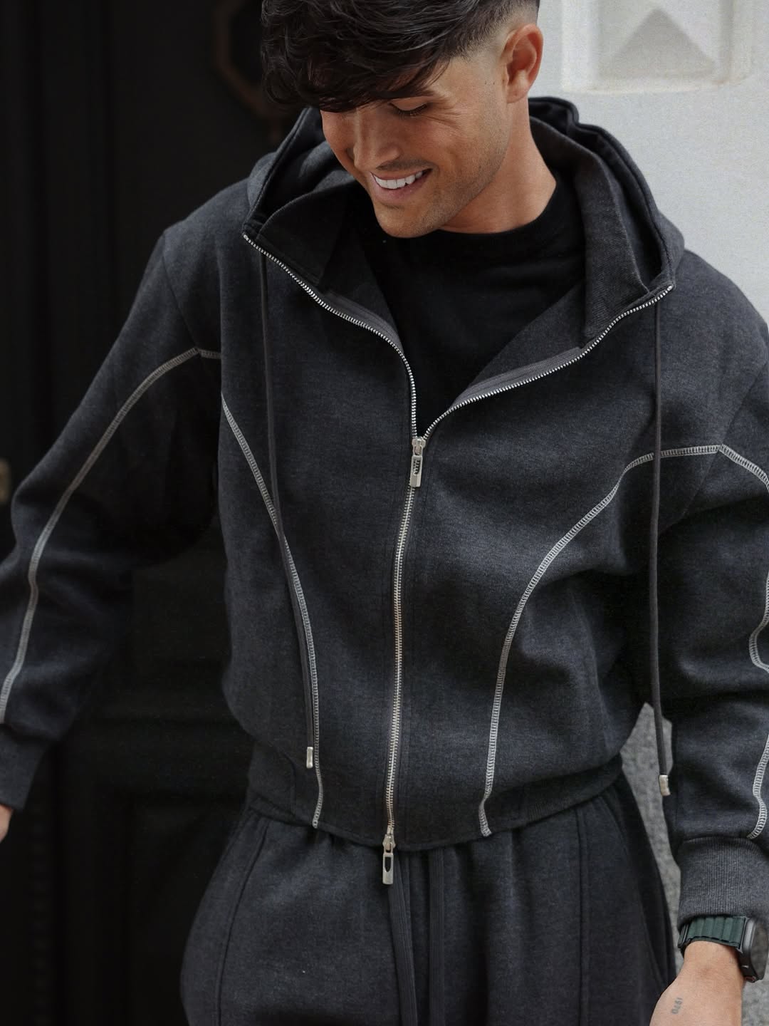 Sculpted Track Jacket-