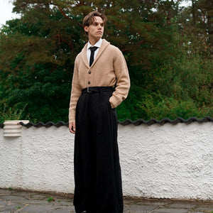 Draped Pleated Pants