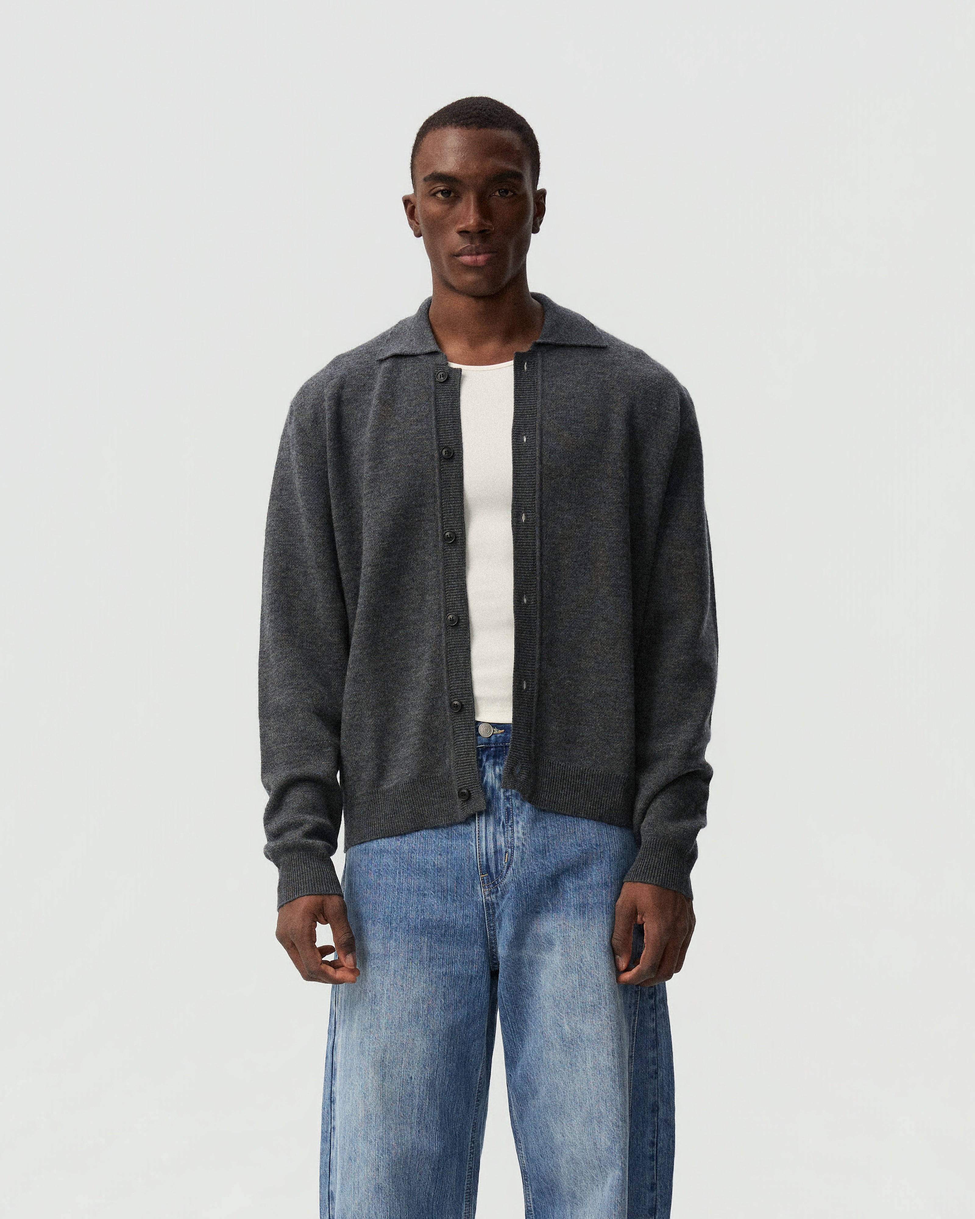 Split-fit Cardigan — YHONE