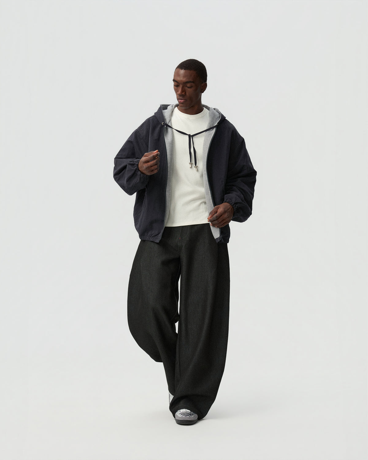 Binary Zip Jacket — styling view