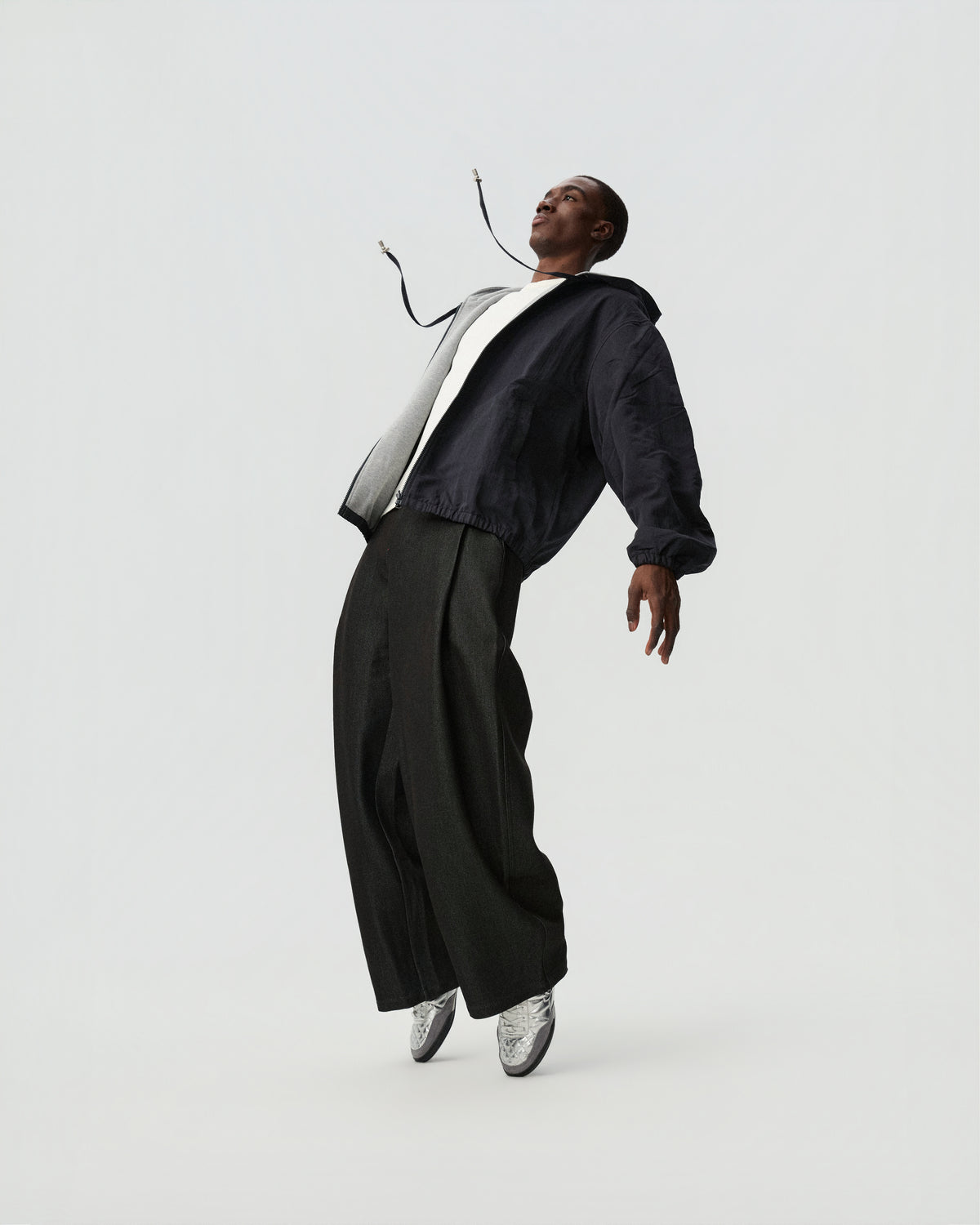 Binary Zip Jacket — styling view