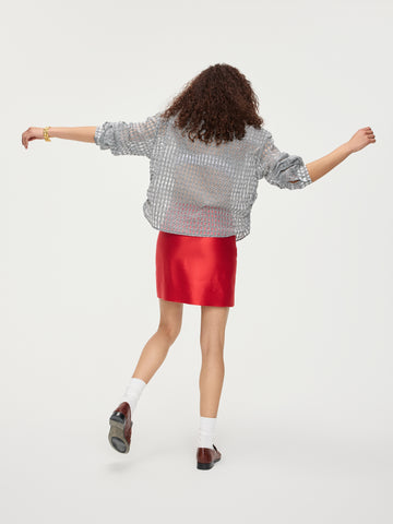 Mirrored Blouson Shirt