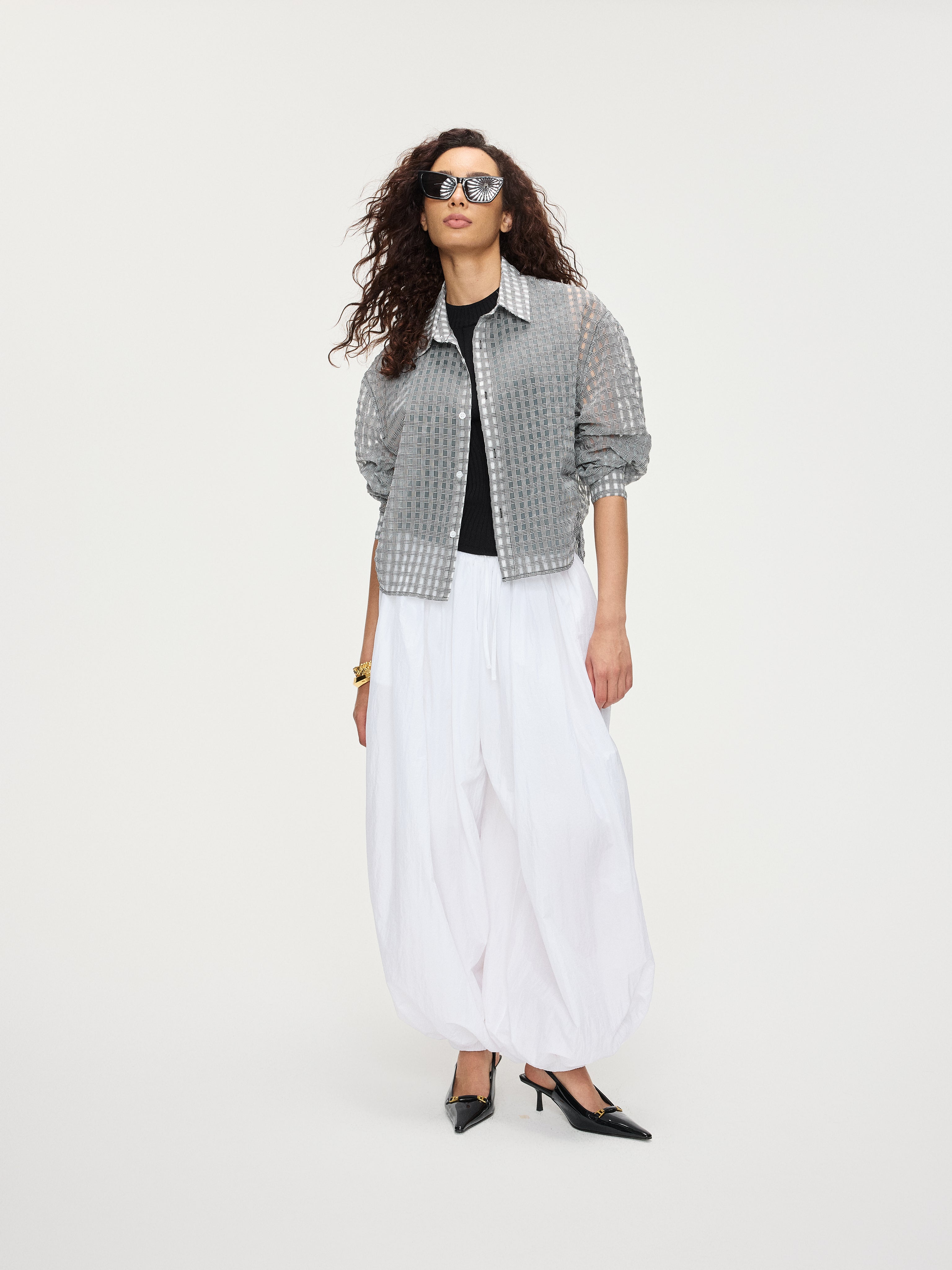 Mirrored Blouson Shirt - YHONE