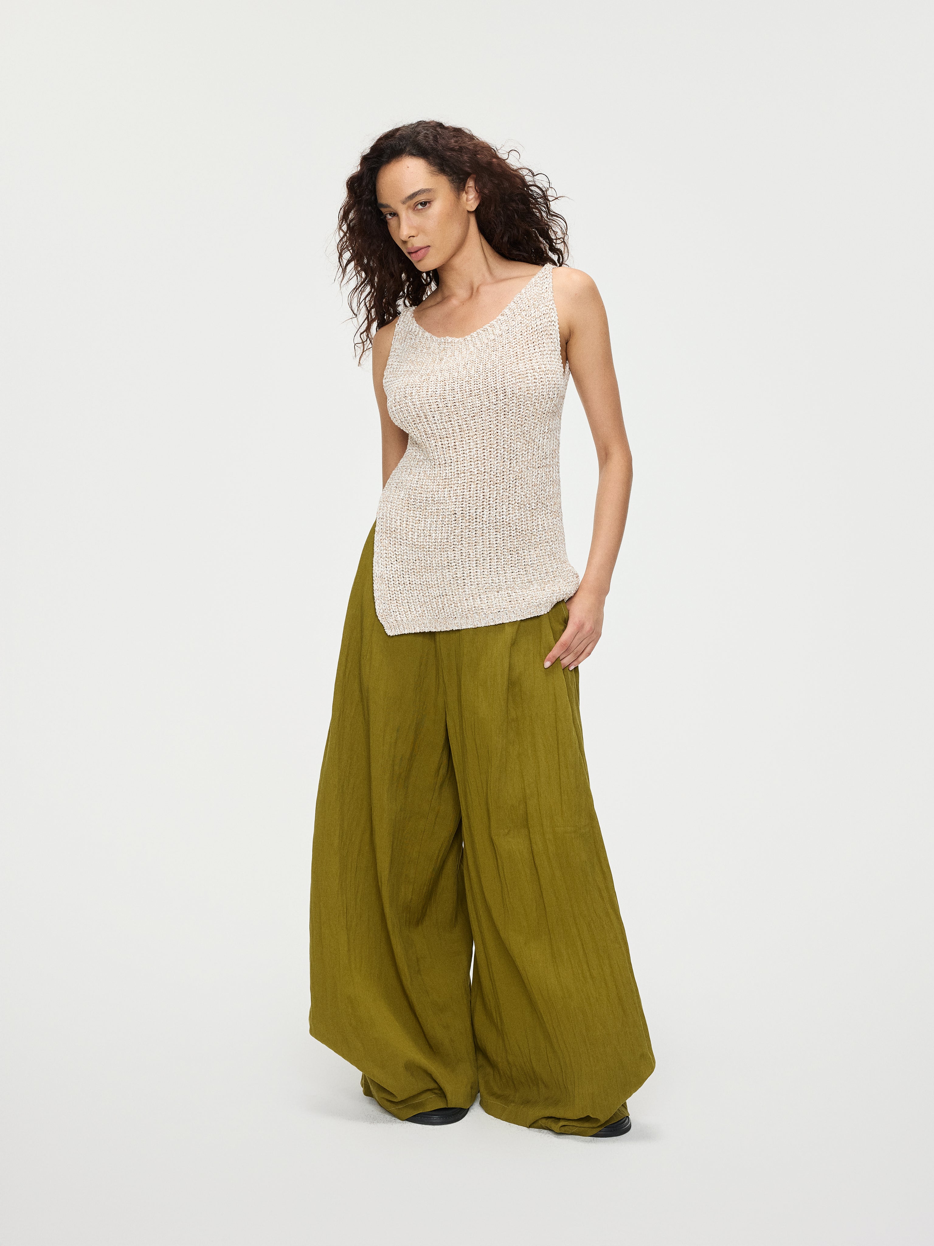 Neckline Sheer Top - YHONE