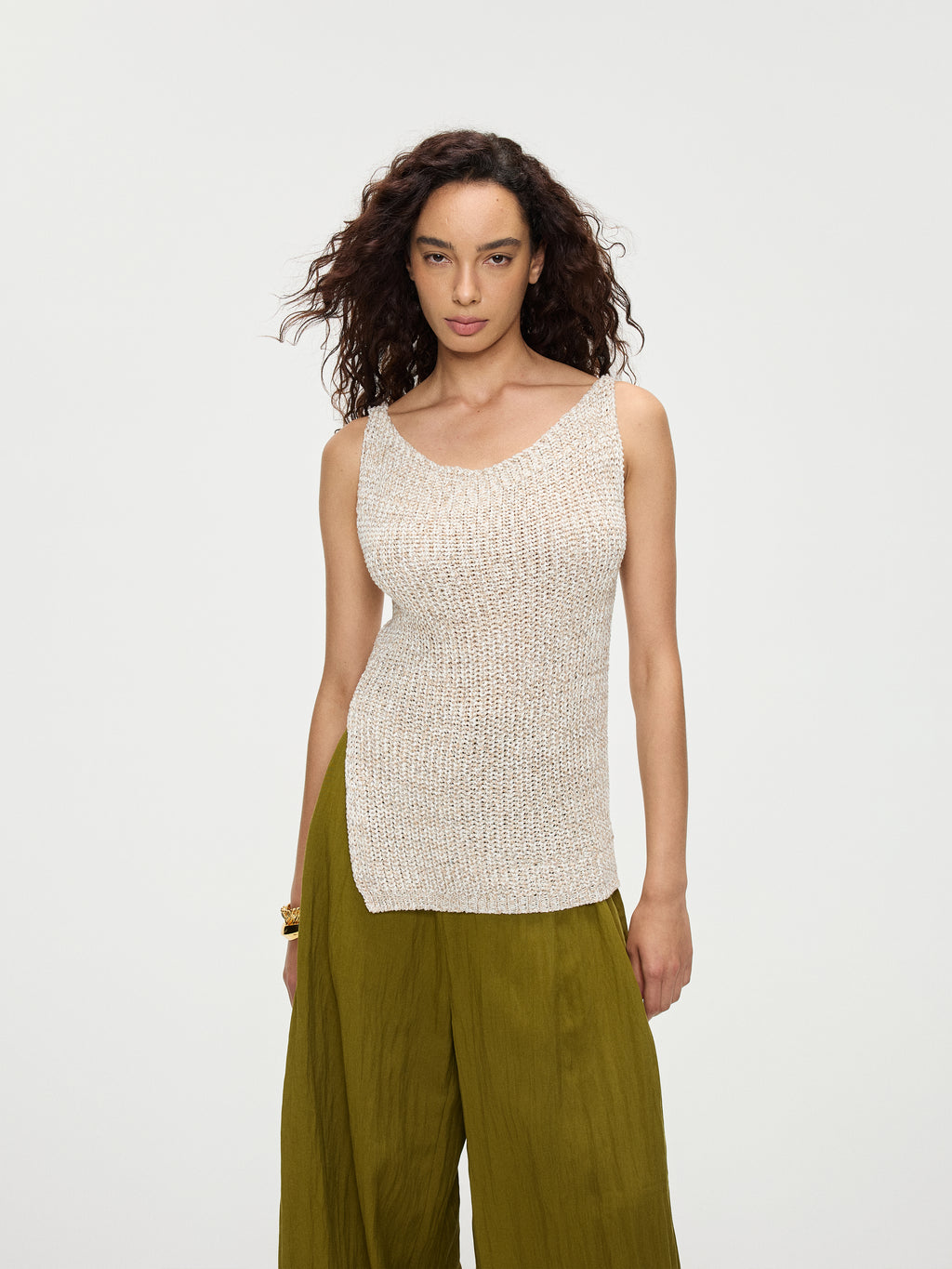 Neckline Sheer Top - YHONE