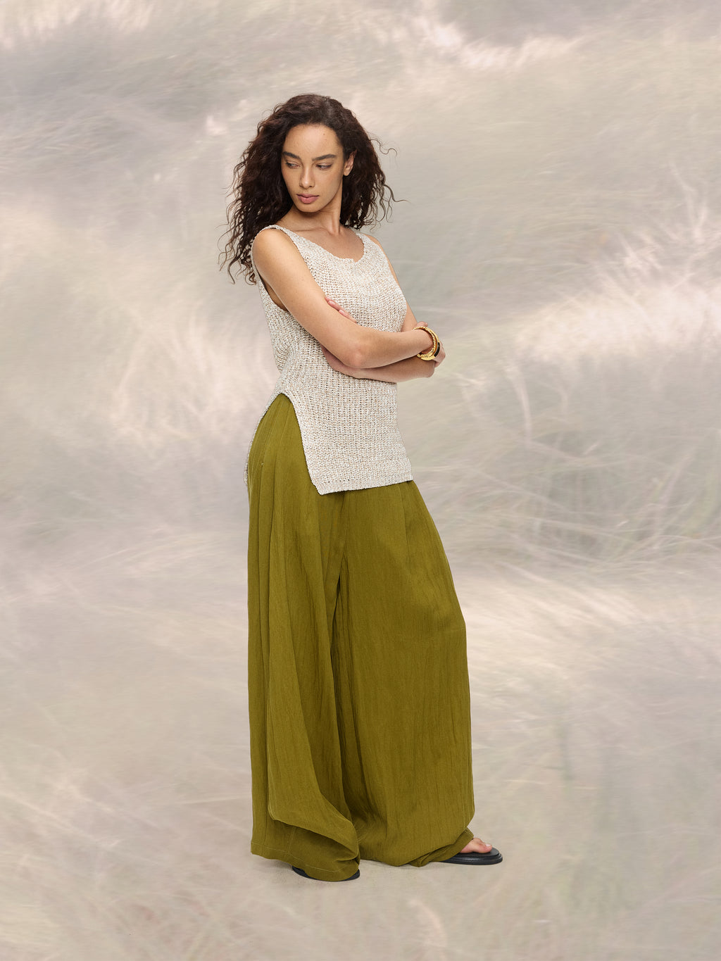 Neckline Sheer Top - YHONE