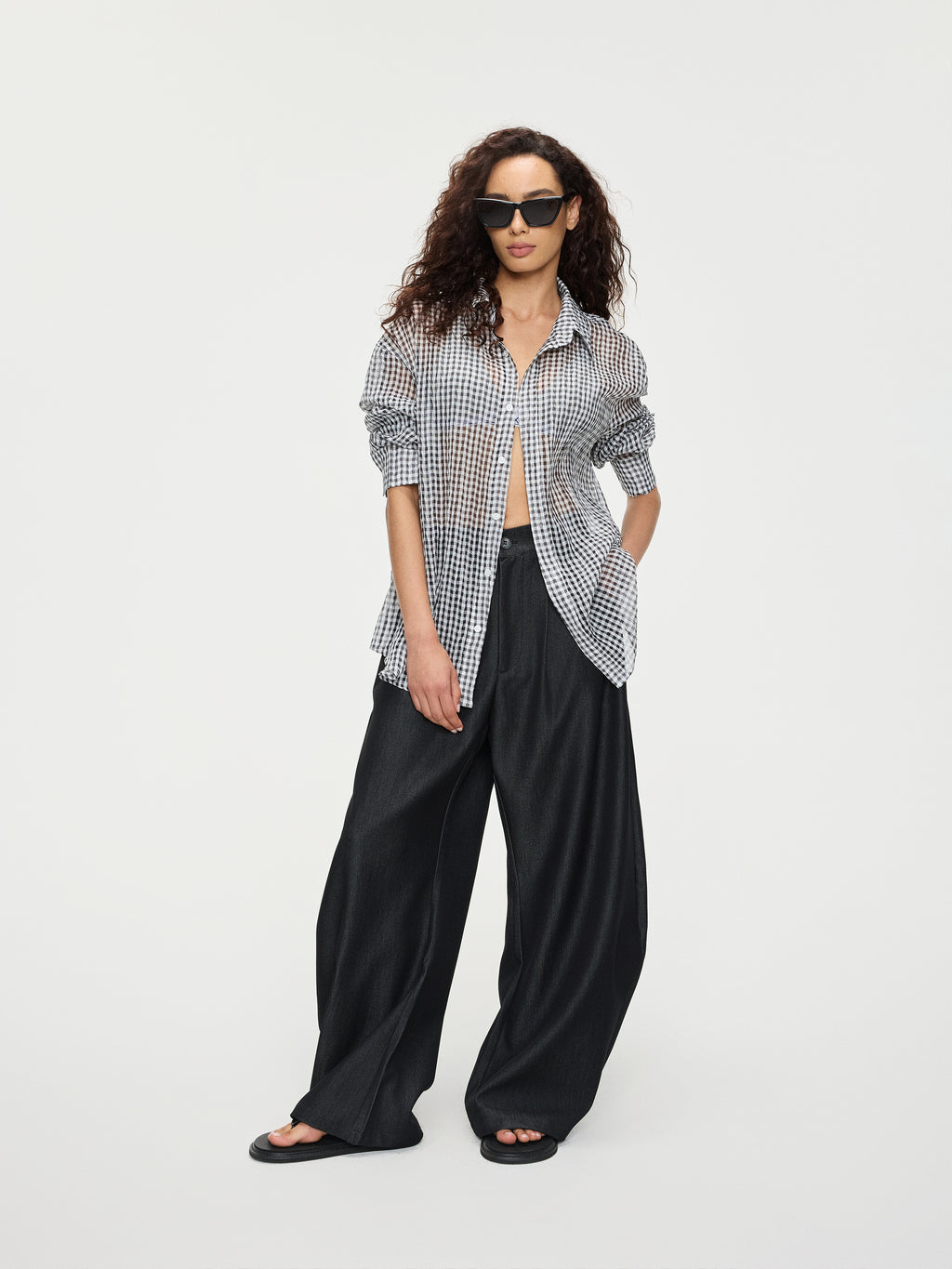 Mirror Plaid shirt - YHONE