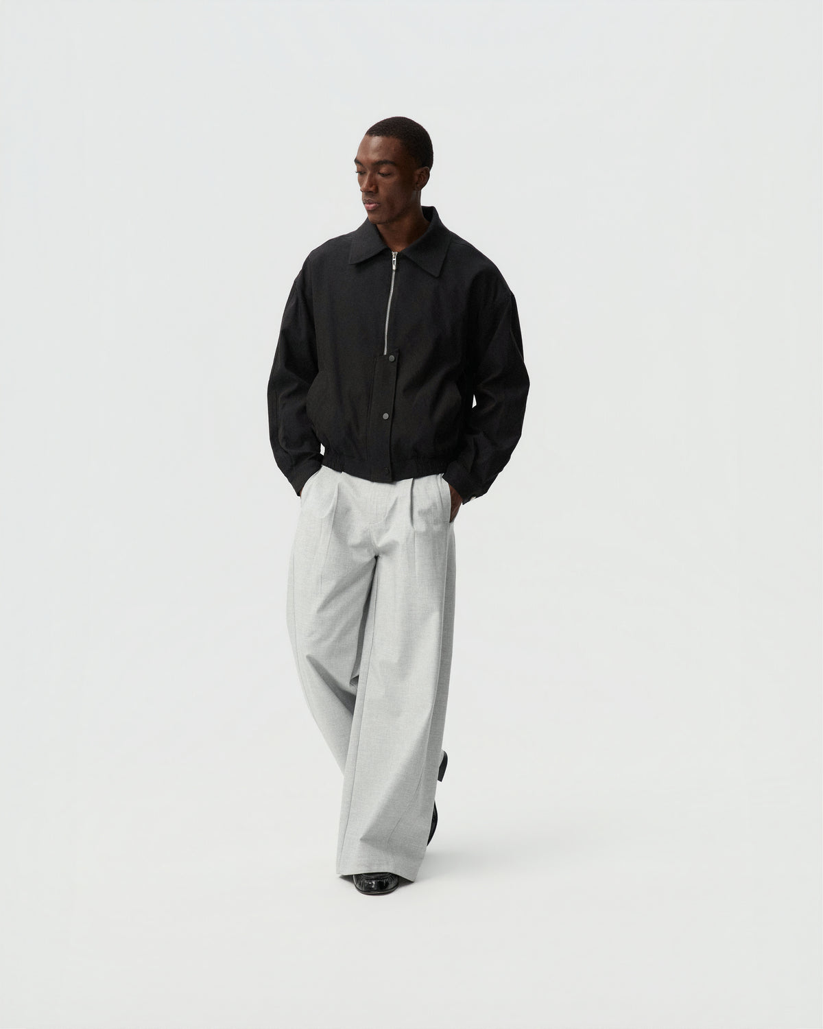 Sculpted Form Jacket — styling view